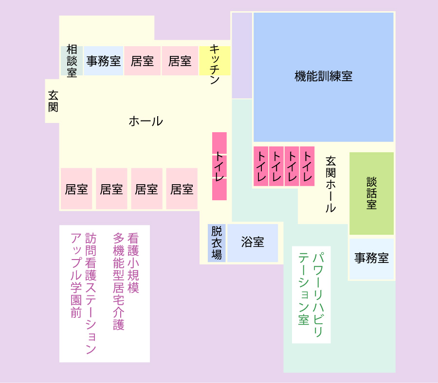 アップル学園前 別館のフロアマップ